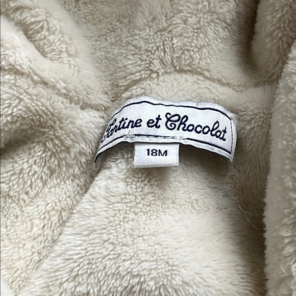 Tartine et Chocolat Plush Baby Jacket sweater knit gray 18 months baby unisex - Picture 2 of 16